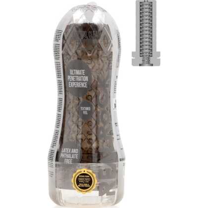 RealRock by Shots Easy Rider - Textured Masturbator - Zwart