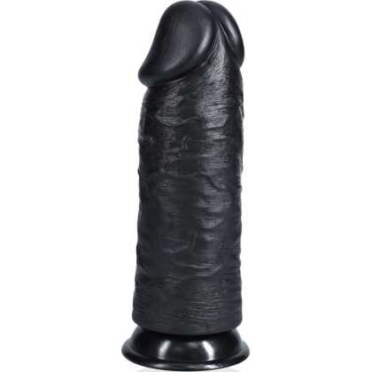 RealRock by Shots Extra Dikke Recht zonder Ballen 9 / 23 cm - Zwart