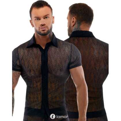 * SVENJOYMENT Transparante Heren shirt