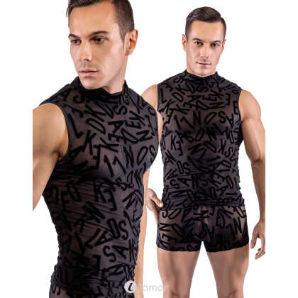 * SVENJOYMENT Transparante Heren shirt