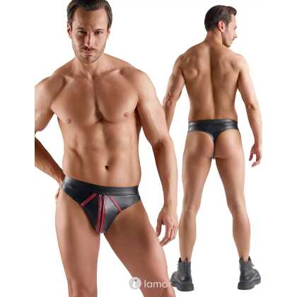 * SVENJOYMENT Wetlook String Met Rits Heren