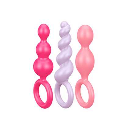 Satisfyer Booty Call - Butt Plug Set 3 Stuks - Roze/Paarse/Rode