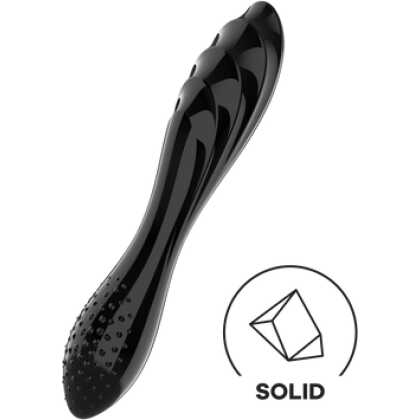 Satisfyer Dazzling Crystal 1 - Glazen Dildo - Zwart