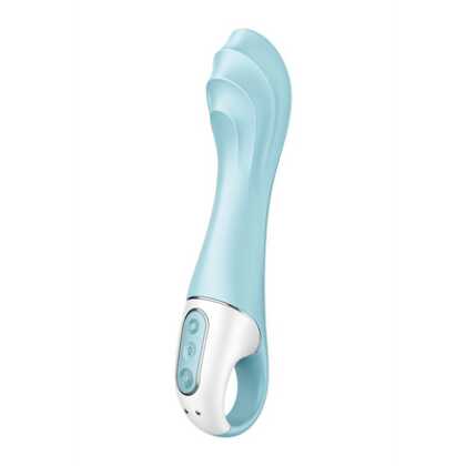 Satisfyer Luchtpomp Vibrator 5 - Opblaasbare Vibrator - Blauw
