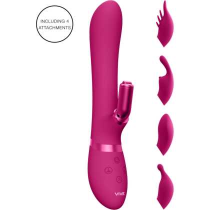 VIVE by Shots Chou - G-Spot Rabbit Clitoral Stimulator - Roze