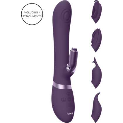 VIVE by Shots Etsu - Pulse Wave G-Spot Rabbit Clitoral Stimulator - Paars