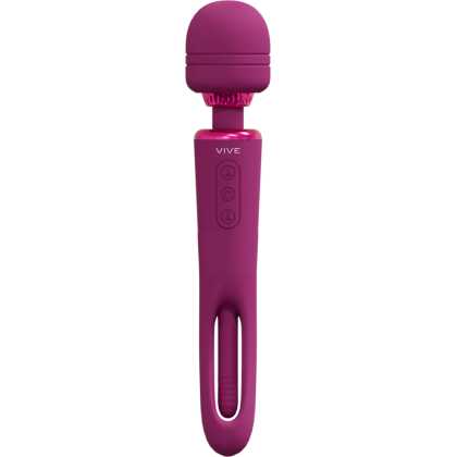 VIVE by Shots Kiku - Dubbelzijdige Wand met Innovatieve G-Spot Flapper Stimulator - Roze
