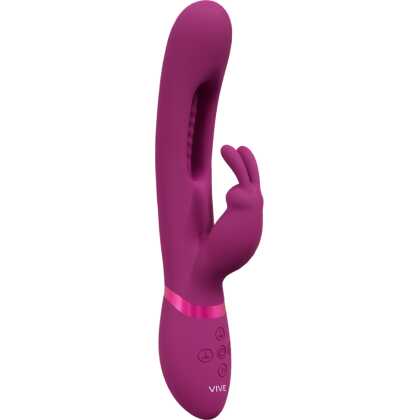 VIVE by Shots Mika - Triple Motor - Vibrerende Rabbit met Innovatieve G-Spot Flapper Stimulator - Roze