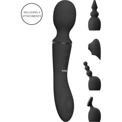 VIVE by Shots Nami - Pulse Wave Vibrating Wand - Zwart