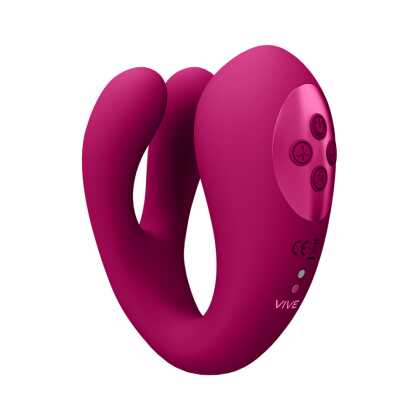 VIVE by Shots Yoko - Triple Action Vibrator Dual Prongs met Clitorale Pulsatiegolf
